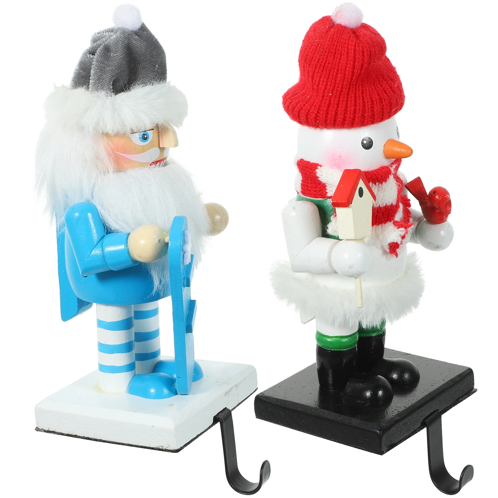 

1 set Christmas Stocking Hook Mantel Hangers Zinc Alloy Material Home Decoration Fireplace Hanging Hook Christmas Tree Ornament