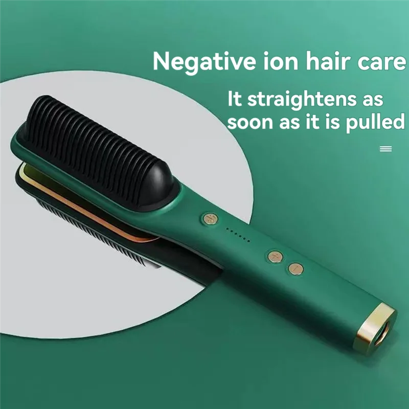 Dual-Purpose Straight And Curly Hair-Safe Inward Curling Iron For Salon Results EU Plug