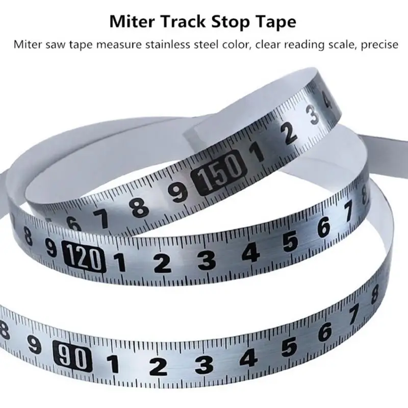 1-5m Tape Measure Woodworking Self-adhesive Measuring Tape Miter Track Metric Scale Ruler Precision Table Saw Measuring Tool