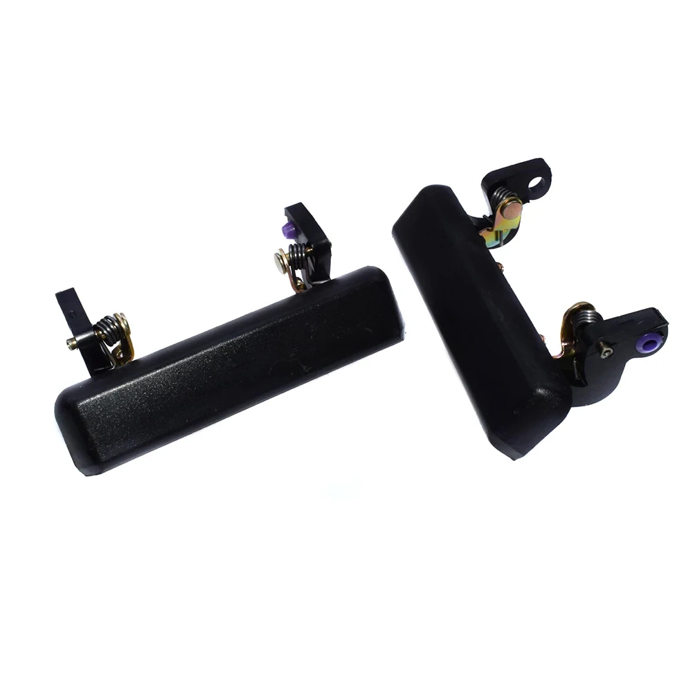 2-Pack Black Car Exterior Door Handles For Suzuki For Samurai 1986-1995 SJ410 SJ413 Replace 82820-83000 Automotive Accessories
