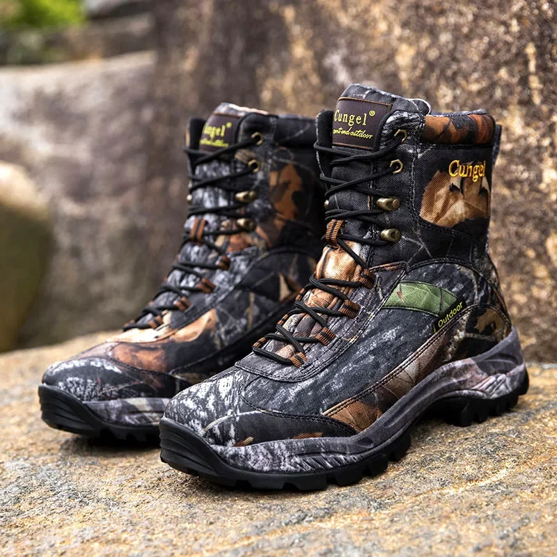 

Men's Camouflage Tactical Boots Desert Waterproof Work Safety Shoes Mountaineering Shoes Ankle Boots Men's Outdoor Boots