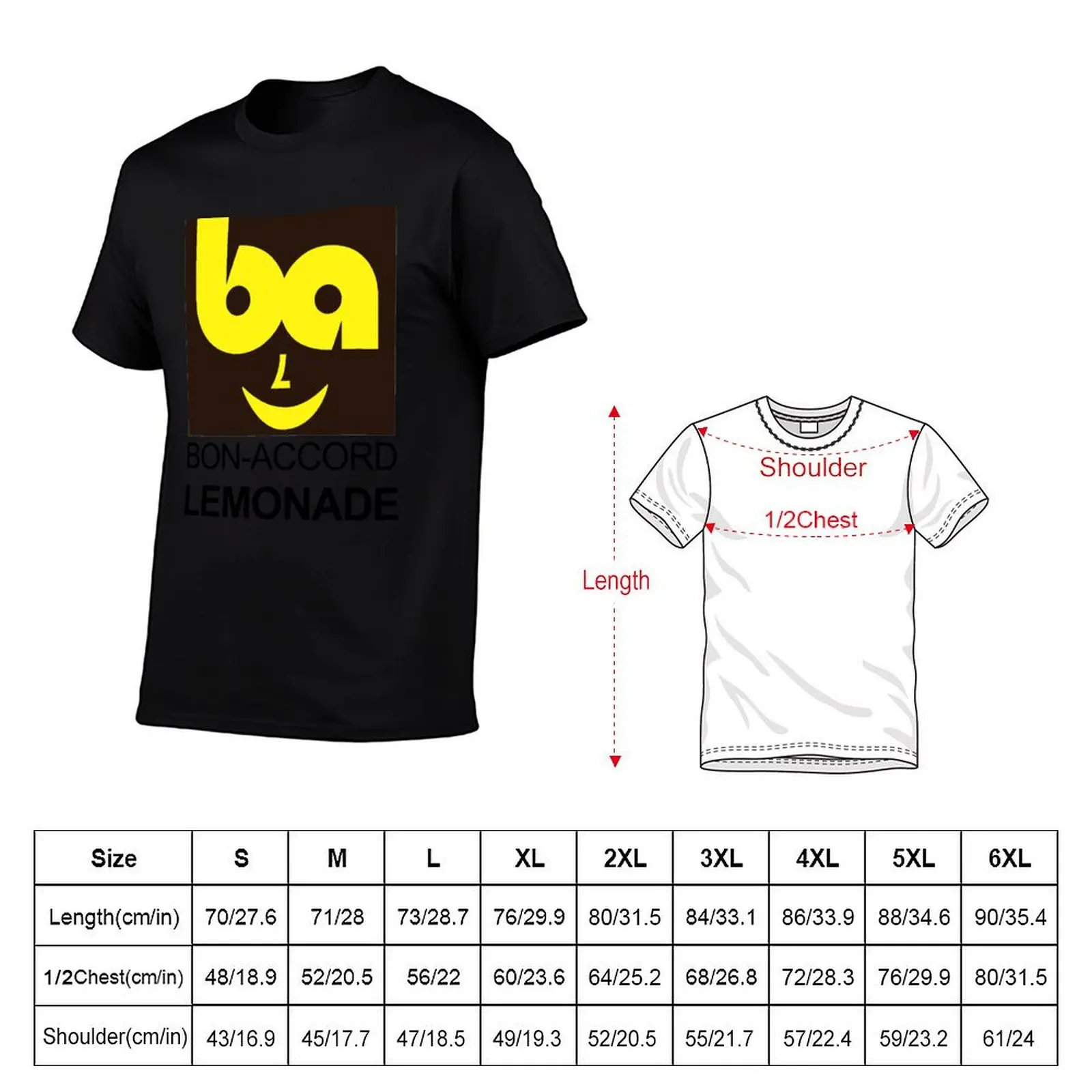 Bon Accord Lemonade' (1970s-80s) T-Shirt anime tees heavy weight t shirts for men