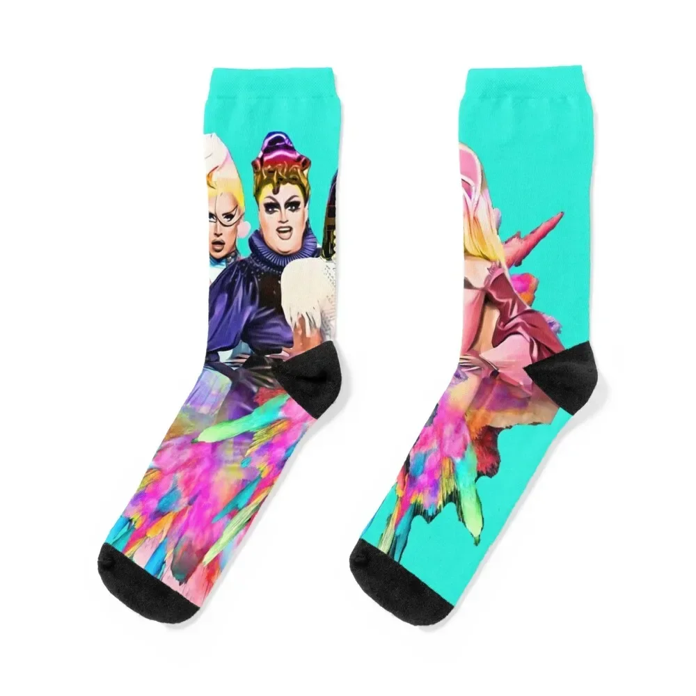 Uk, Hun RuPauls Drag Race UK United Kingdolls Socks halloween funny sock Socks Women Men's