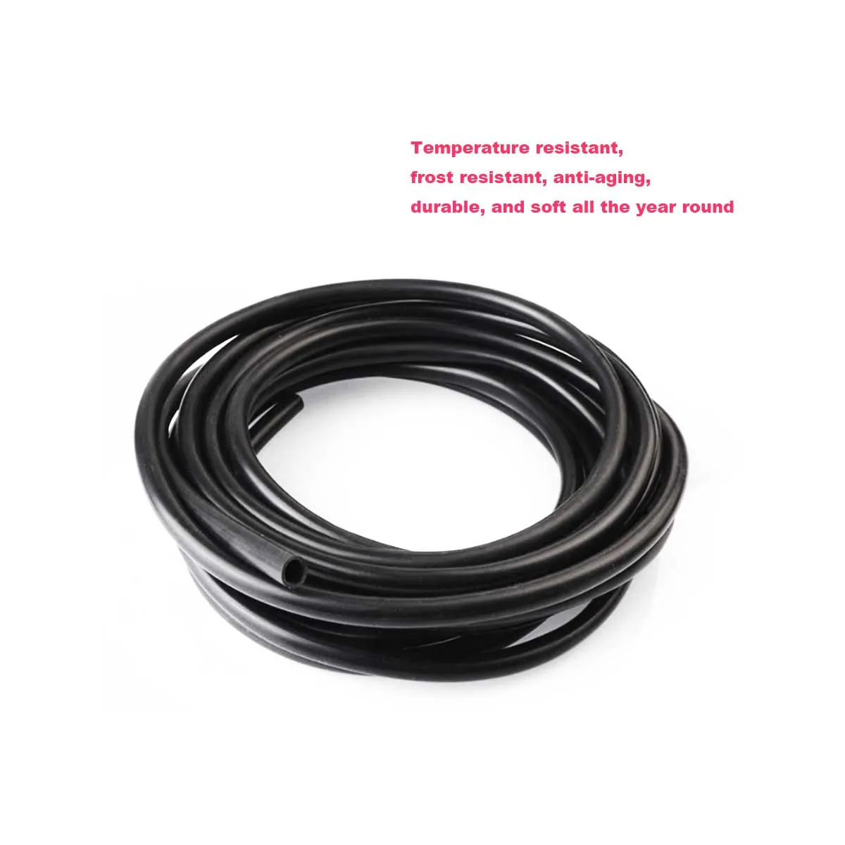 

Black Silica Gel/Rubber Tube High Temperature Resistant Elastic Hose Anti Aging Insulation Thickening Customization