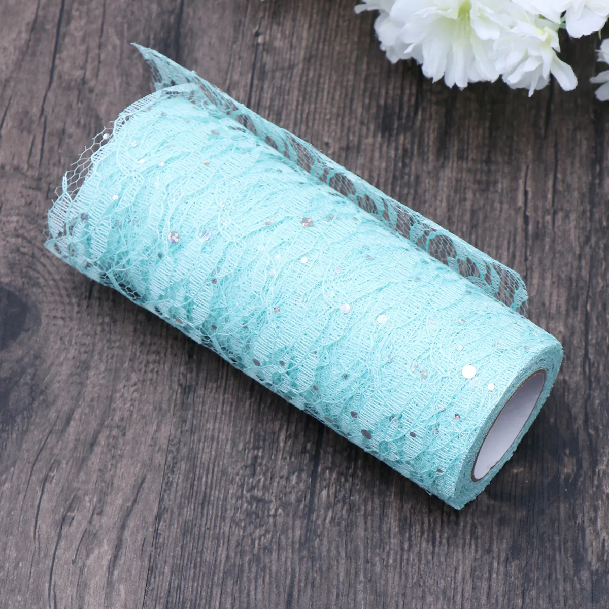 

15cm Table Decoration Tulle Rolls Sparkling Dots Premium Material Wedding Party Celebration Graduation Banquet Event Decorations
