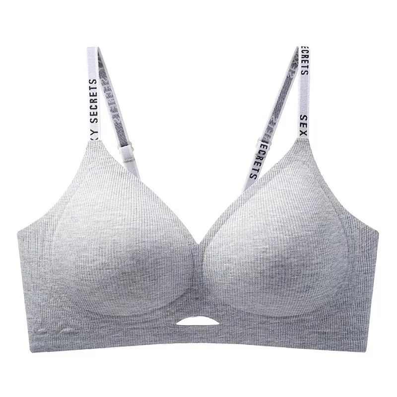 Autunno Inverno Nuovo reggiseno senza cuciture per donna Piccolo petto raccolto Comodo reggiseno da collezione per seno laterale senza fili anti-cedimento