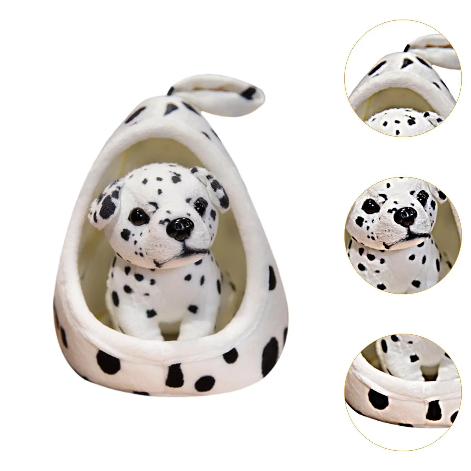 Dog Stuffed Animals Doll Simulation Soft Removable Decor Cute Stuffed Toy for