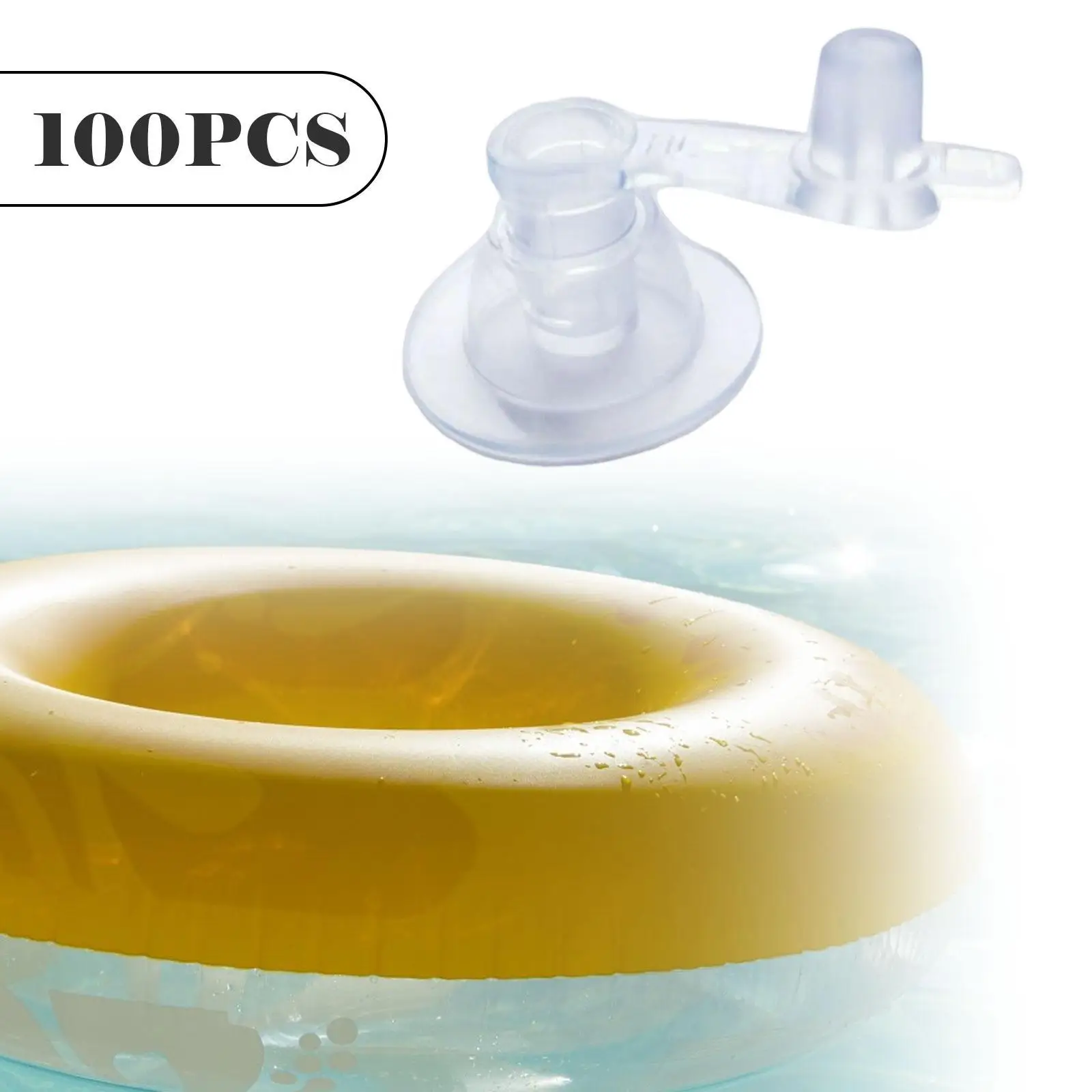 

100 шт., насадка для насоса с кольцами для плавания, заглушка для воздушного матраса, сменный клапан, надувная насадка для плавания в бассейне для пляжных путешествий в помещении