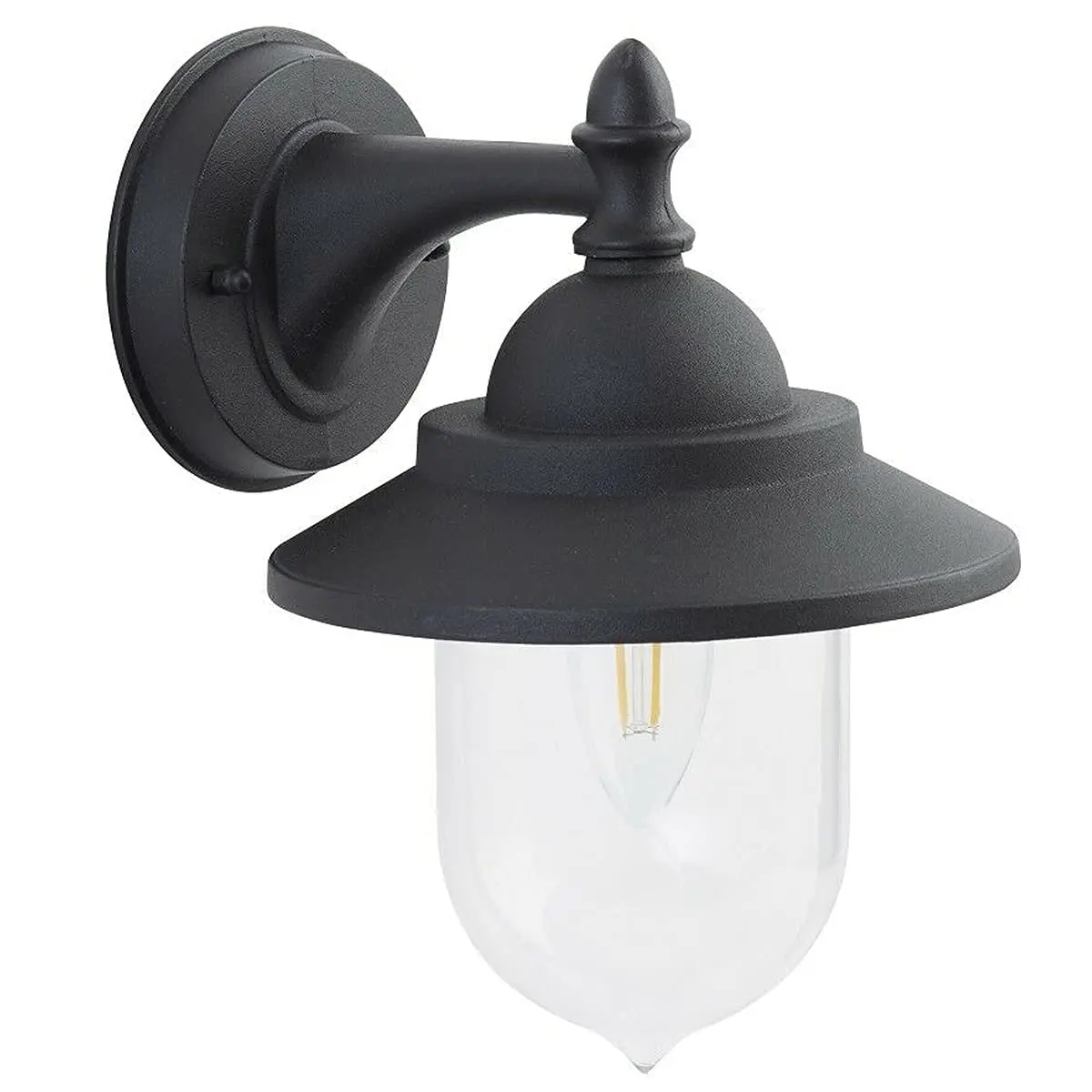 CGC Lighting Antiek Brons Coach Lantaarn Buitenwandlamp - Ideaal voor tuin, veranda, terras, serre, deur en schuur