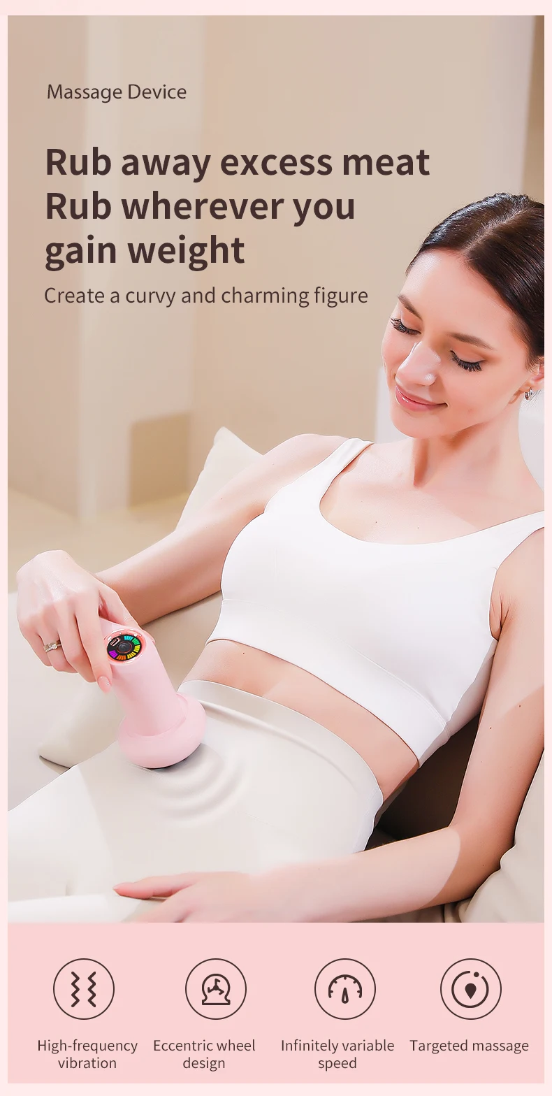2025 Elektrisches Körpermassagegerät für Nacken, Rücken, Schulter, Körperformungsmaschine, kabelloses Hand-Cellulite-Massagegerät, Schönheitswerkzeug – Detail 4