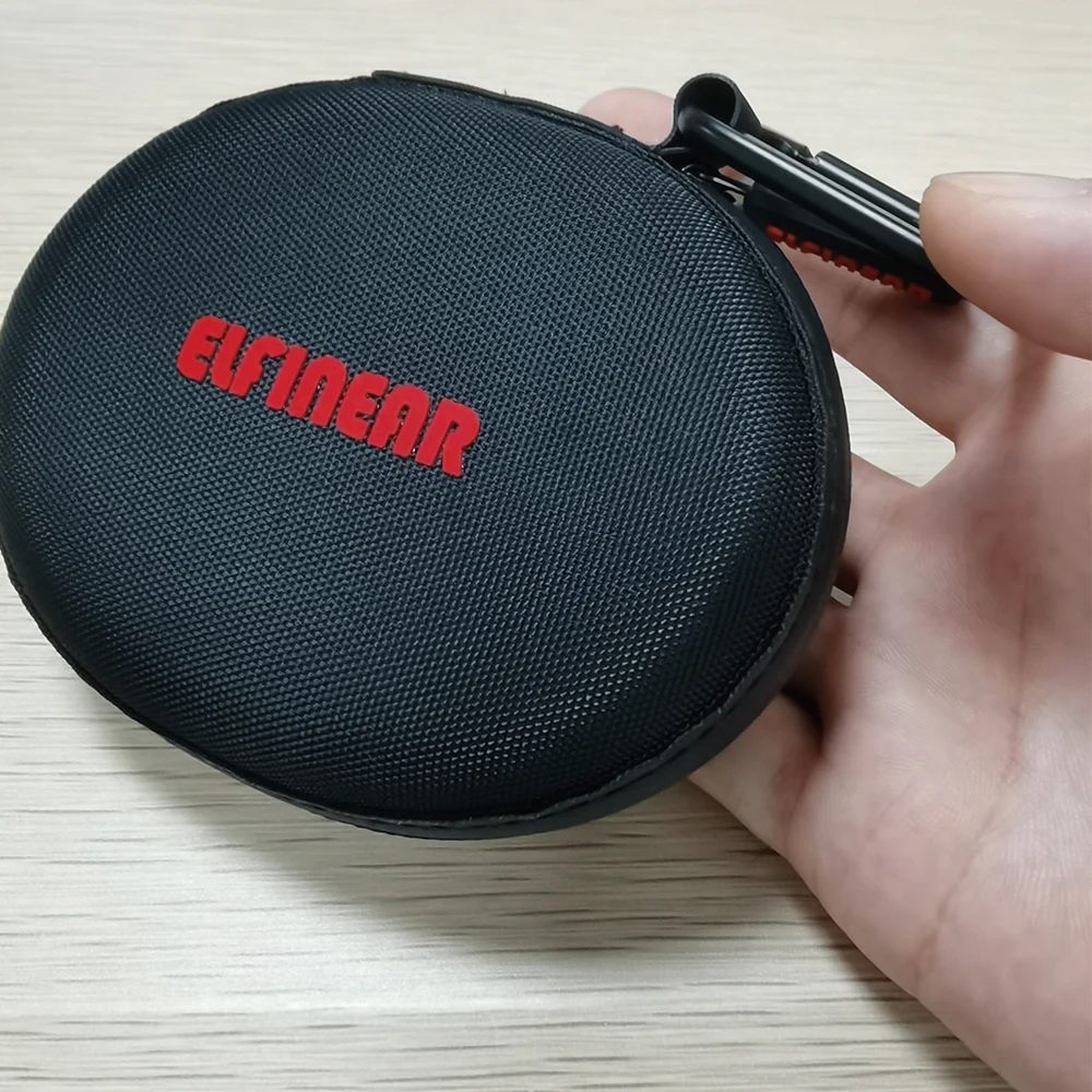 ELFINEAR Earphone Carrying Pouch Case Bag with Zipper - Superior Quality and Detail for Earphones, Wireless Headsets, USB Cables