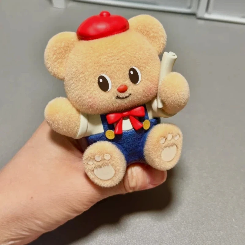 

Funism Authentic Butterbear Blind Box Top Team Series Flocked Action Figure Desktop Ornament New Year Gift For Anime Collectors