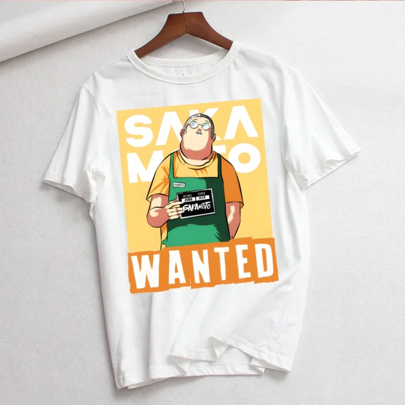 

Женская футболка Sakamoto Days, повседневные забавные футболки, кавайные футболки, топ, хипстерские женские рубашки в стиле Харадзюку с короткими рукавами, женская одежда