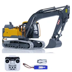 Double E 1:14 Metal Electric RC Excavator E010 EC160E RTR Remoted Diggers Full Alloy Construction Vehicle Trucks Toys TH23137