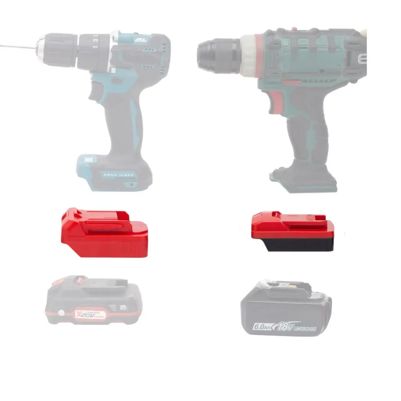 Для адаптера батареи Makita Parkside