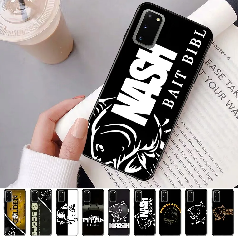 Nash Fishing Logo Phone Case For Samsung S 9 10 20 21 22 23 30 23 24 Plus Lite Ultra FE S10lite Fundas