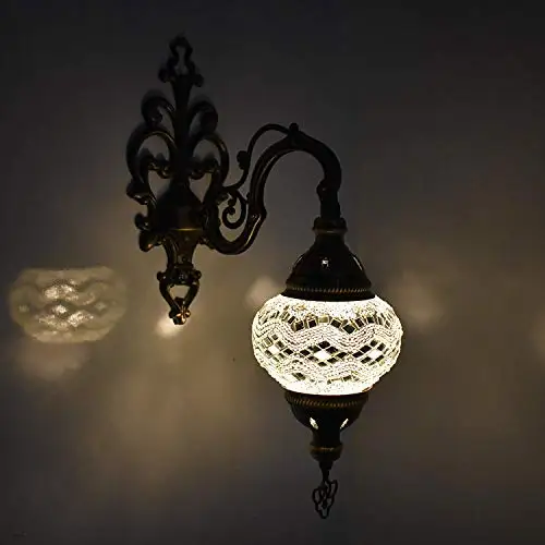 Handmade Turkish/Moroccan/Tiffany/Bohemian Style Single Glass Mosaic Wall Lamp Light