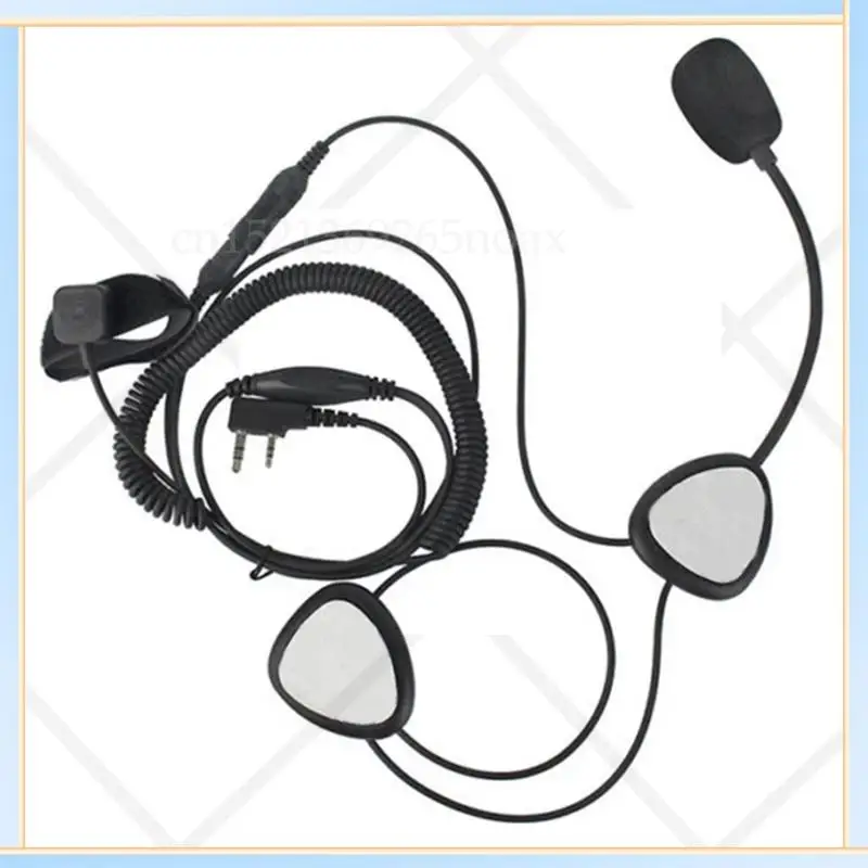 

-SPOR Helmet Headset Waterproof Motorbike Headset 2 Pin PTT Motorcycle Headphone For Baofeng Two-Way Radios