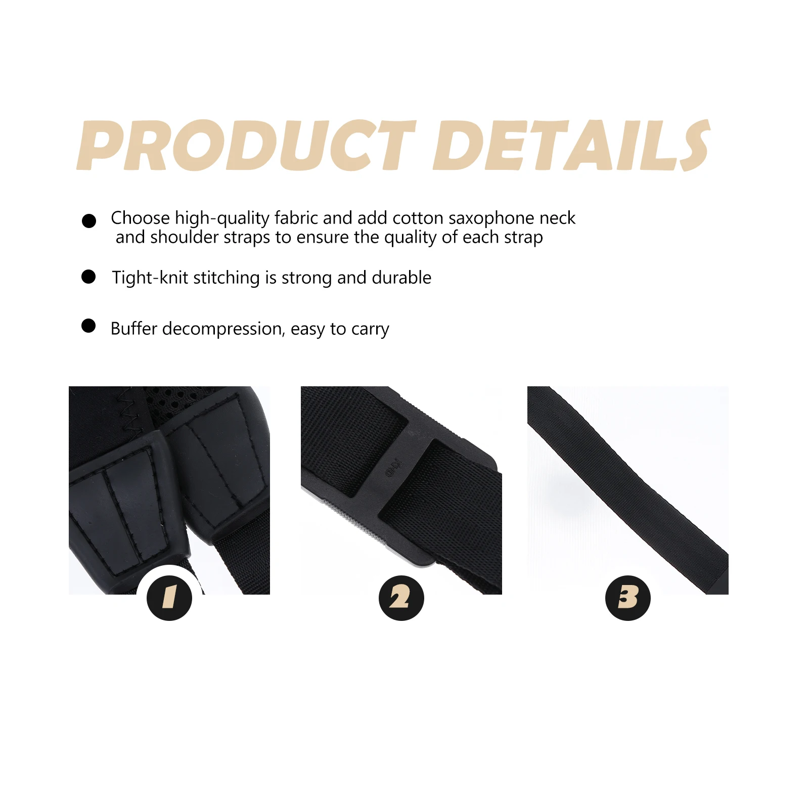 

Hair Tube Shoulder Strap Sax Saxophone Accessories Harness Universal Belt Tool Pocket
