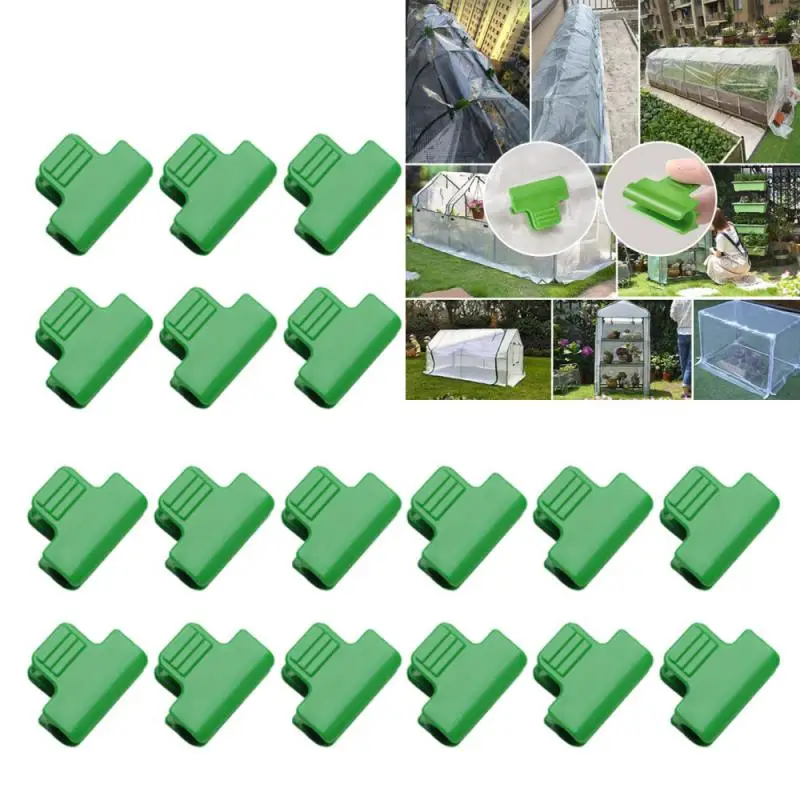 

5/10Pcs Greenhouse Clamps Clips Garden Support Frame Plant Support Garden Stakes for Season Plant Extension Support 8/11/16/19mm