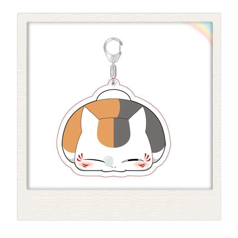 Natsume Takashi‌ ‌Cat Tanuma Kaname Popular Anime Two-dimensional Peripheral Double-sided Acrylic Keychain Backpack Pendant