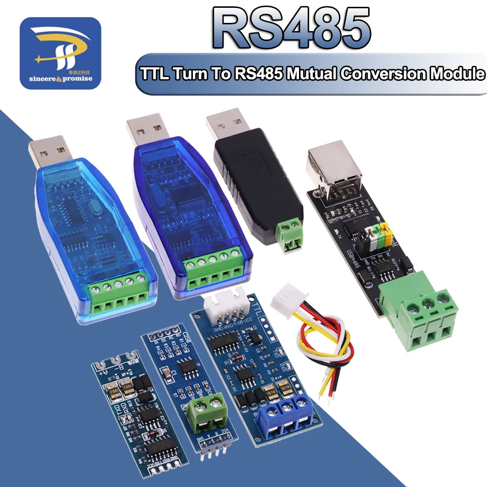 TTL Turn To RS485 Module Hardware Automatic Flow Control Module Serial UART Level Mutual Conversion Power Supply Module 3.3V 5V