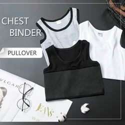 ผ้าพันแผลหน้าอก Binder Tomboy เสื้อกั๊กด้านบน Breathable Elastic Chest Binder