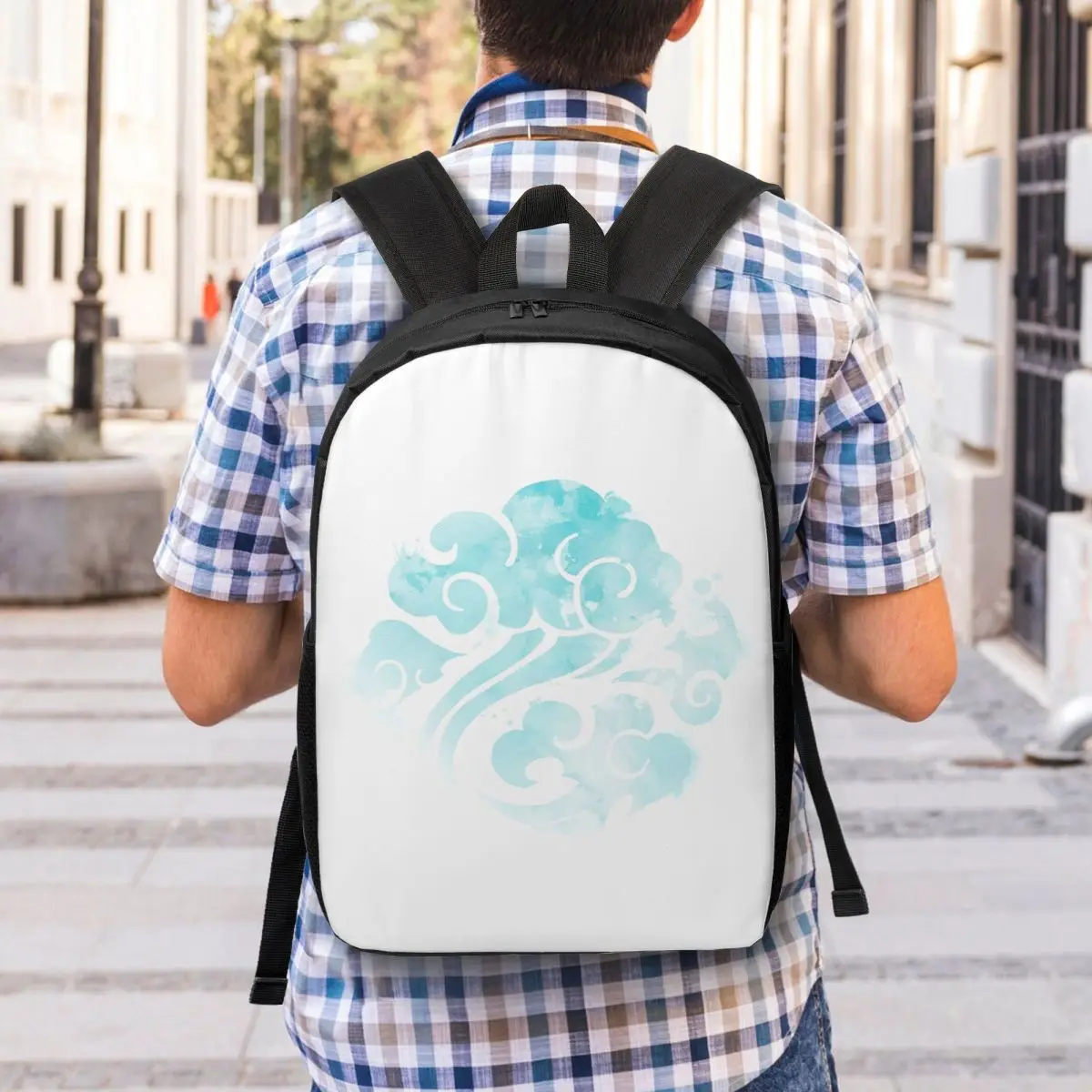 The Gusu Lan Sect In Watercolor Style حقائب ظهر للنساء للأولاد والبنات حقيبة كتب للأطفال حقائب مدرسية قابلية حقيبة كتف #5