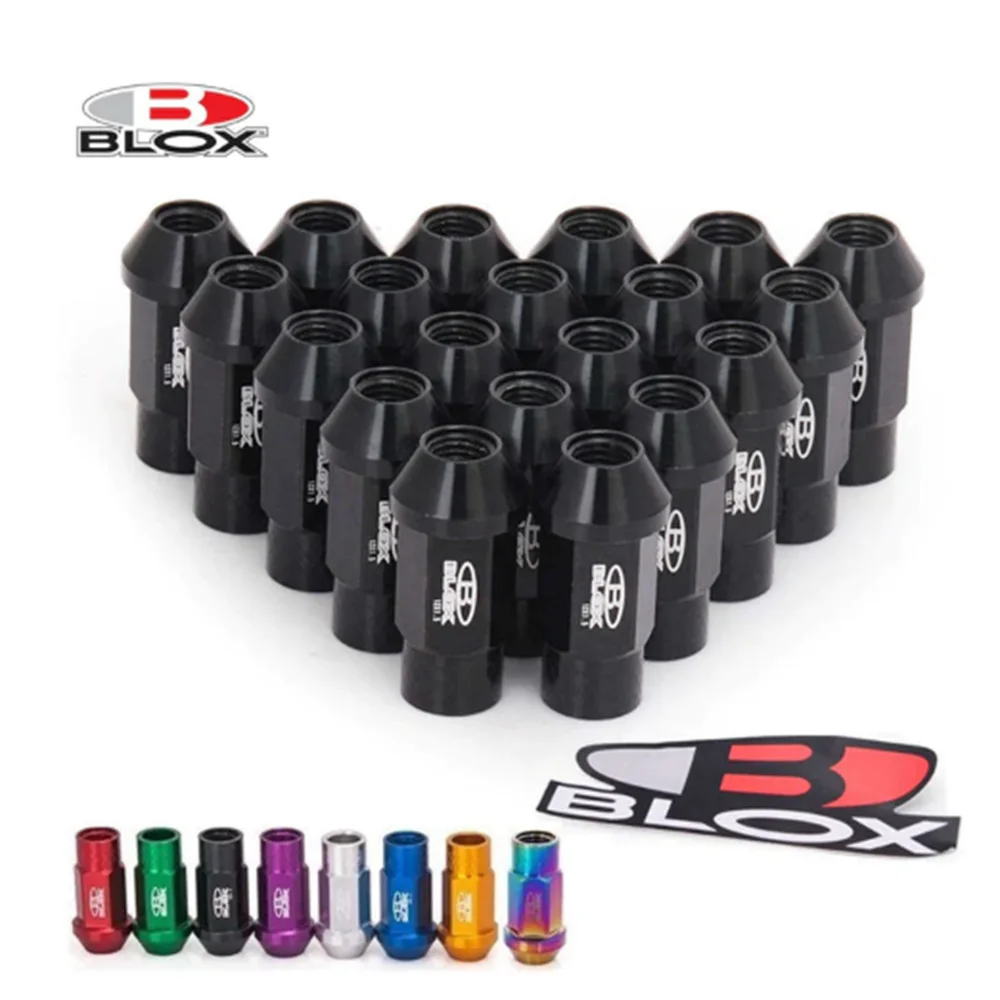 Blox Jdm Racing Wheel Lug Nuts M12 X 1.25MM M12 X 1.5MM 50MM Aluminium Forged 7075 Wheel Lug Nuts Screw For Nissan Subaru Suzuki