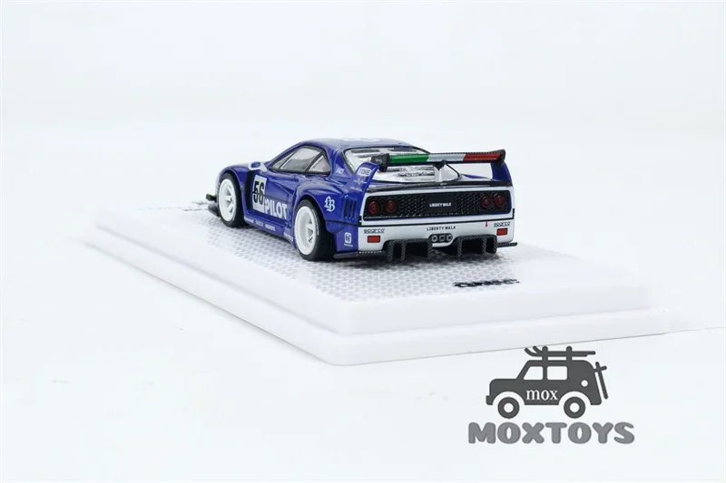 INNO 1:64 LBWK F40 Tokyo Auto Salon 2024 #56 Blue Diecast Model Car