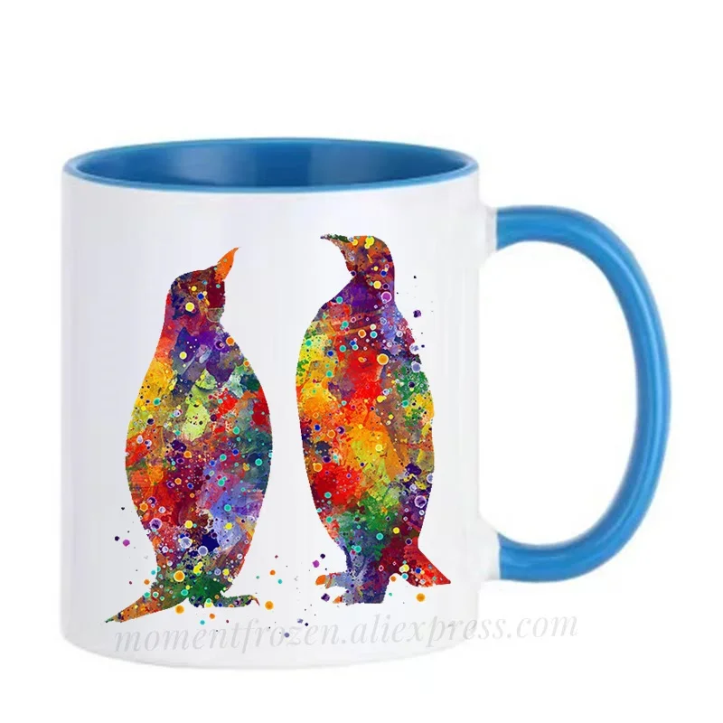 Tasses de pingouin, cadeaux de saint-valentin, tasse à boire pour maman, Papa, Papa, café, femme, mari, amoureux, Couples, articles de table