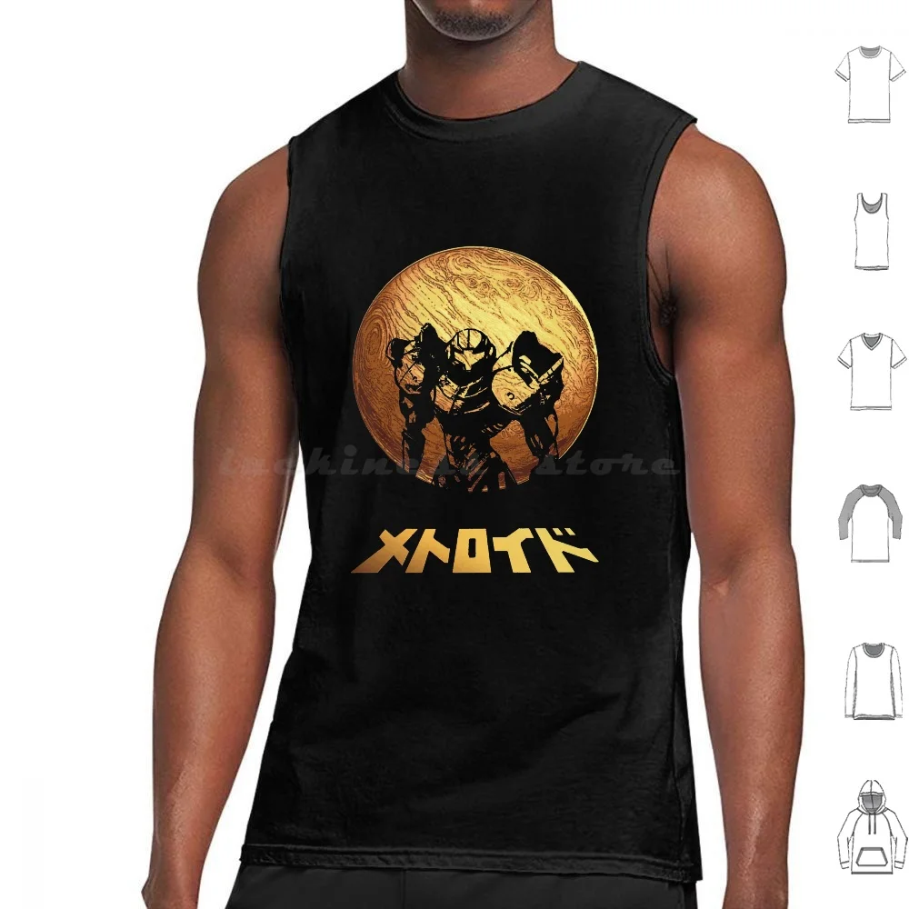 Camisetas sin mangas Zebes con estampado de algodón Metroid Samus Samus Aran Retro Gaming Super Metroid Videojuegos Aran Snes Game Prime Smash