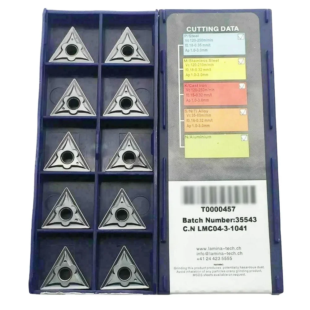 

Cutting Processing Tool Accessories Insert TNMG160404 NN 10pcs High Grip High Quality Finishing Semi-finishing