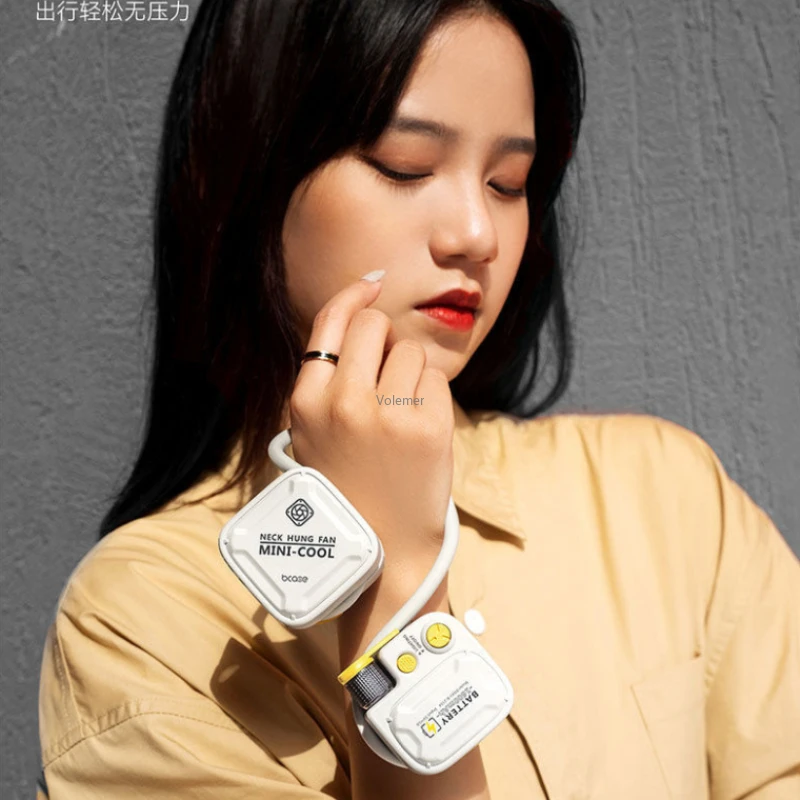 Mới Youpin USB Di Động Quạt Tay Cổ Quạt Pin Sạc Thể Thao Quạt Điều Hòa Làm Mát Tích Hợp Portátil