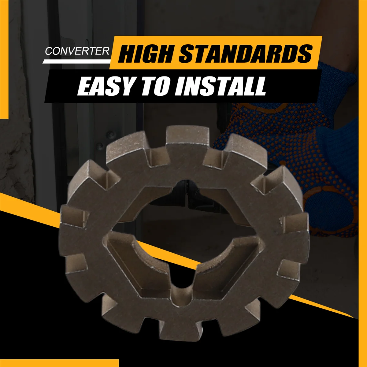 

ABJU 6Pcs Adapters for Sonicrafter Oscillating Tool Saw Blades - Universal Shank Converter for Star Lock Saw Blades