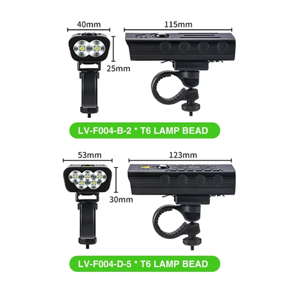 BUCKLOS Bicycle Light USB Recharge Long-range Bike Front Lights 3000lumen 10000mAh Waterproof Cycling Lamp Accessories