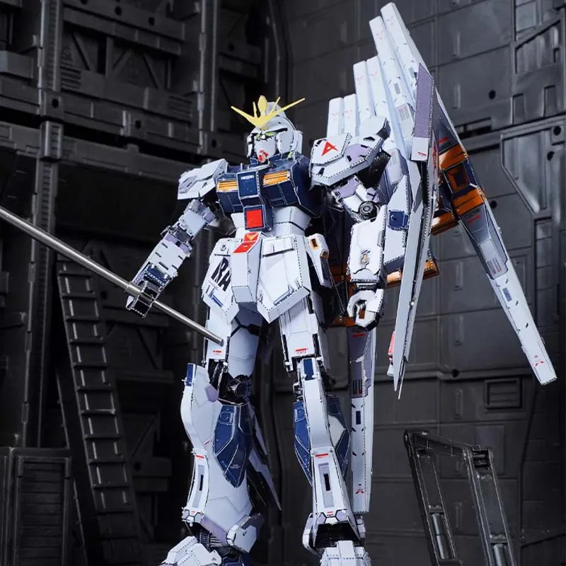 vGUNDAM RX-93 الصلب ماجيك المعادن الكاملة لتقوم بها بنفسك الإبداعية التجمع نموذج ثلاثية الأبعاد مجسمة لغز الميكانيكية التجمع نموذج اللعب الحلي