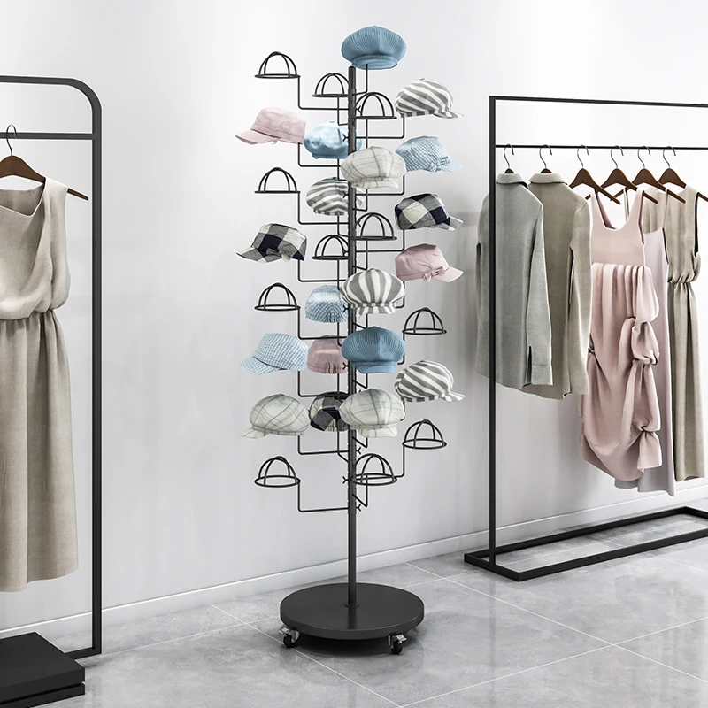 

Hat display stand Floor-to-ceiling women's clothing Children's mother and baby storage Hat rack Hanging hat holder Multi-layer w