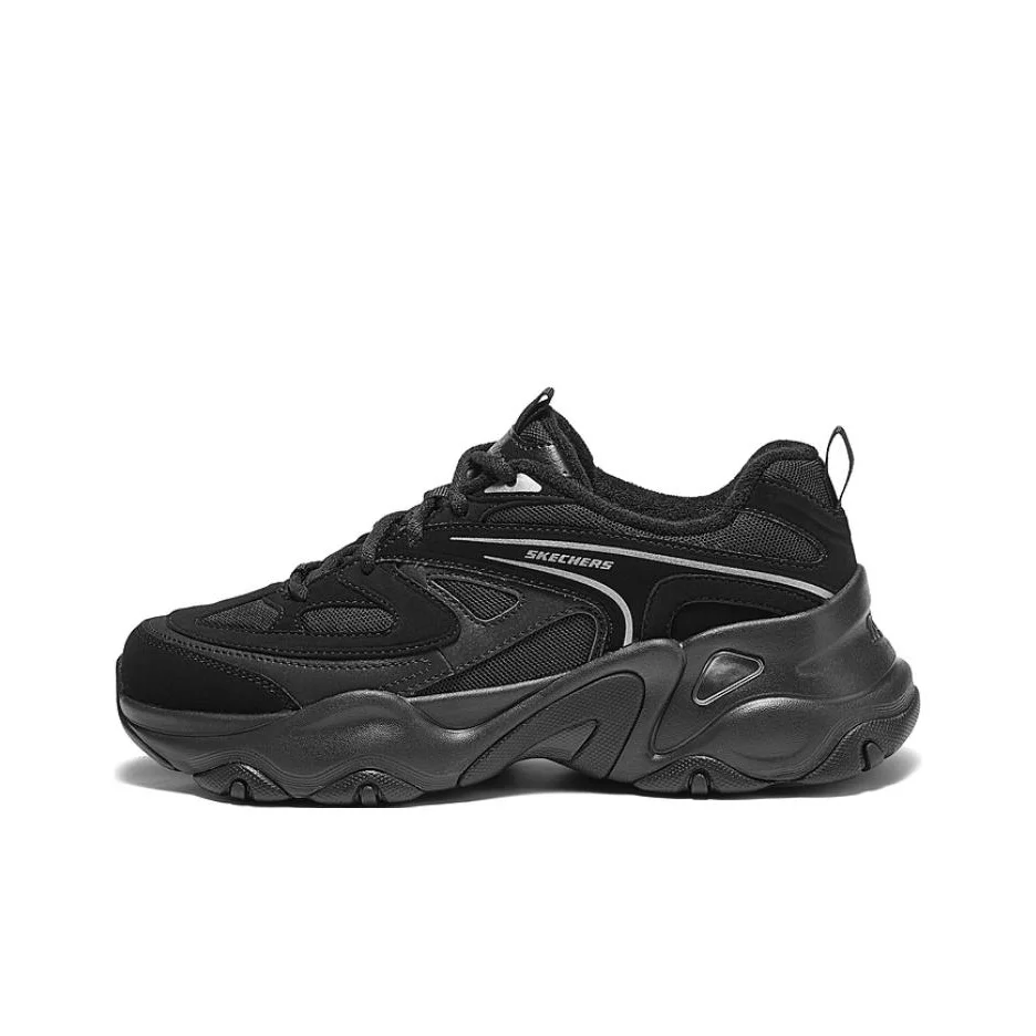 Skechers D'LITES 5.0 Cushioning Abrasion Resistant Breathable Support Lightweight Height Increasing 150522-BBK