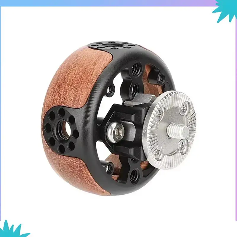 ABZW รอบกล้อง Handgrip ไม้ Handgrip สําหรับ ARRI Rosette M6 ด้าย Handgrip สําหรับ DSLR ไหล่ RIG การถ่ายภาพ