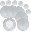 6Pcs 34CM Sliver