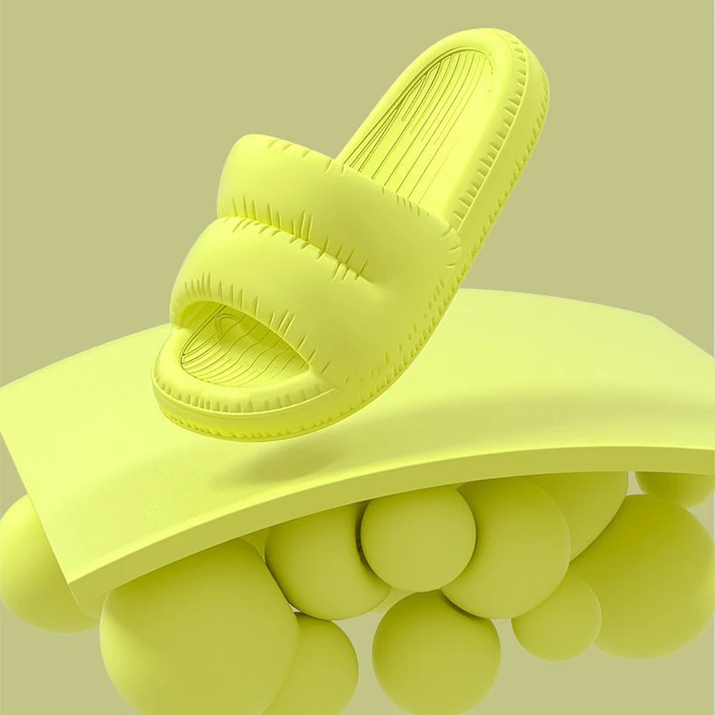Summer Soft Shoes Cloud Slippers Indoor Mute Bathroom Anti-slip Slide Eva Beach Flip Flops Men Ladies Leisure Sandals image 6