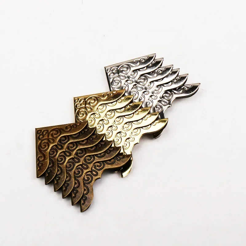 20PCS angoli del libro in metallo bronzo Scrapbooking Album Menu cartella protezioni angolari Album fotografico angolo fai da te