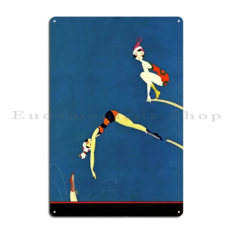 The Sicilian Defense Chess Opening Vintage Book Cover Poster Style Diving Board Metal Designing Plaques Club Tin Sign Poster