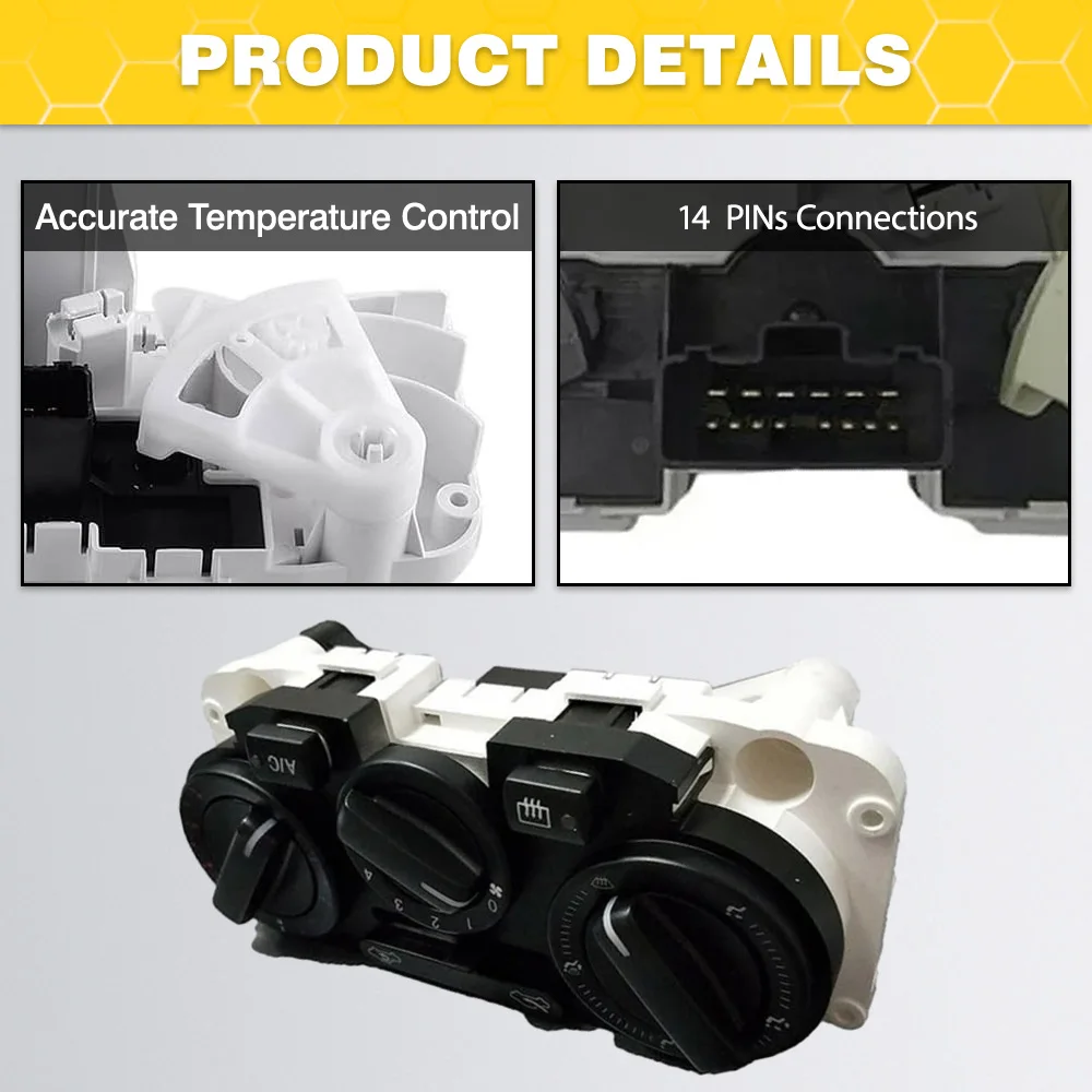 A/C Heater Climate Control Pannel Air Condition Module for Nissan Tiida Sylphy Livina NV200 Geniss 2007-2017 27510-ED50A 14pins