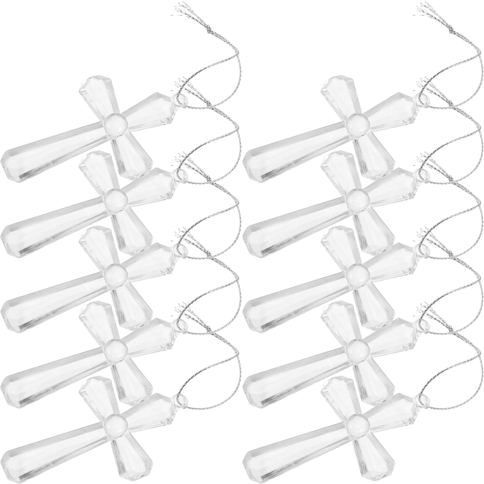 

50pcs Christian Catcher Acrylic Hanging Decor Diy Crafts Kits Jesus Window Ornament Easter Suncatcher Religious