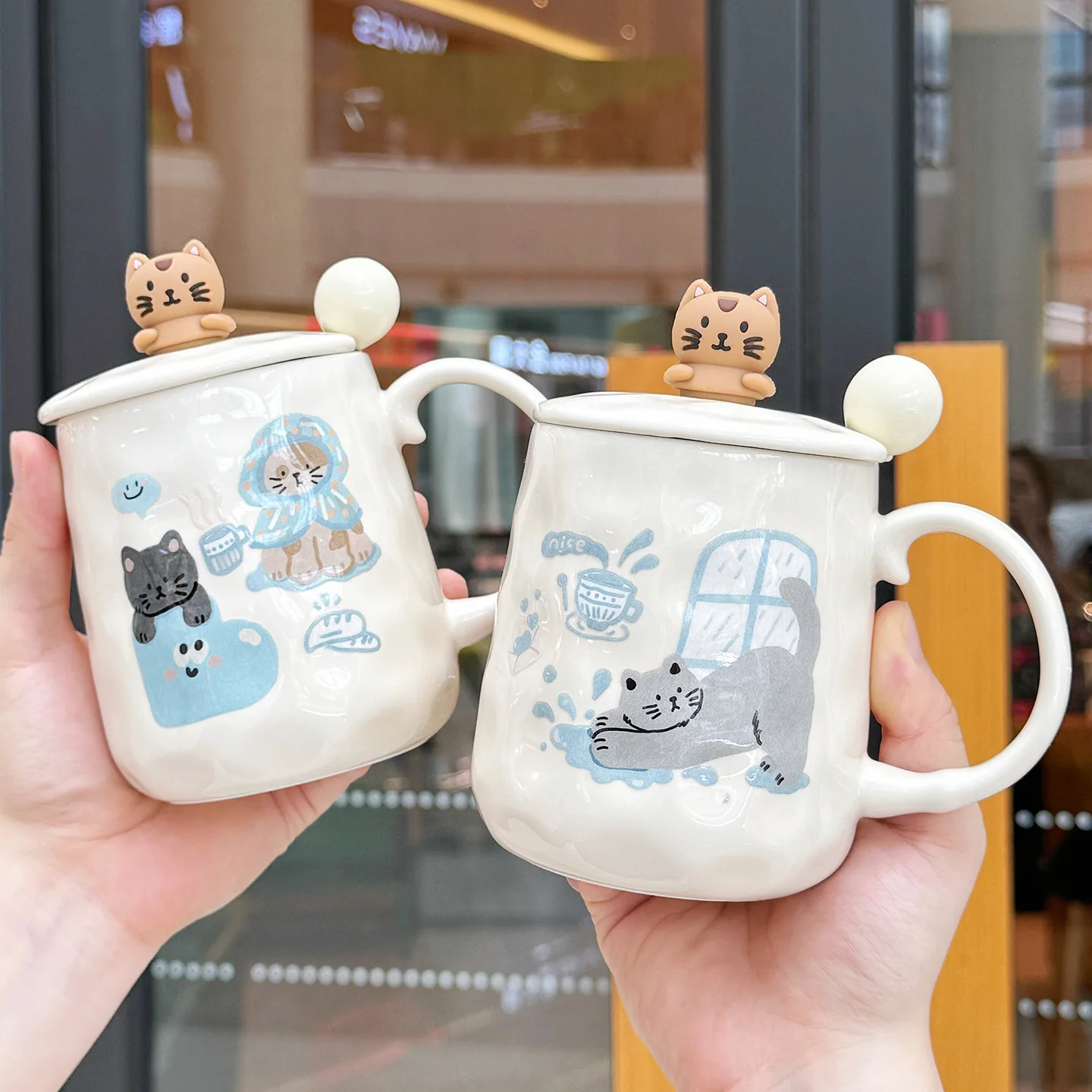 Mug Kucing Mug Keramik Cangkir - Coffee Tea Friends ulasan dan harga