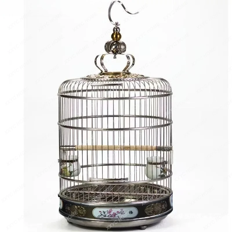 

Round Bird Cage Parrot Large Breeding Cage cage with bird park