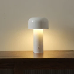 Mushroom Lamp Touch Table Lamp USB Charging Portable Bar Atmosphere Lamp Creative Bedroom Headworn LED Night Light