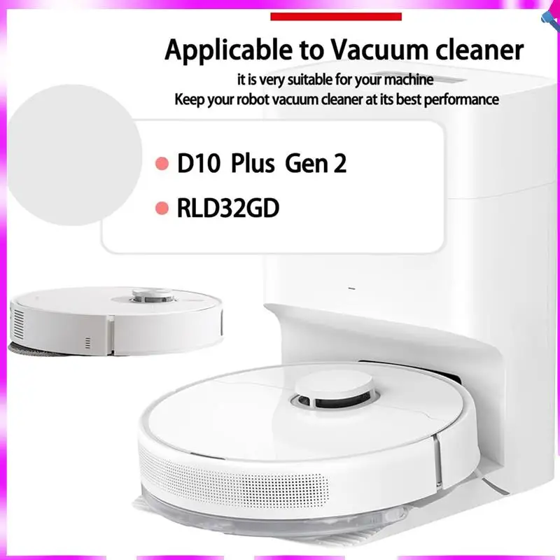 Dreame D10 Plus Gen 2/RLD32GDロボット掃除機用N96RメインサイドブラシHEPAフィルターモップクロスダストバッグアクセサリー